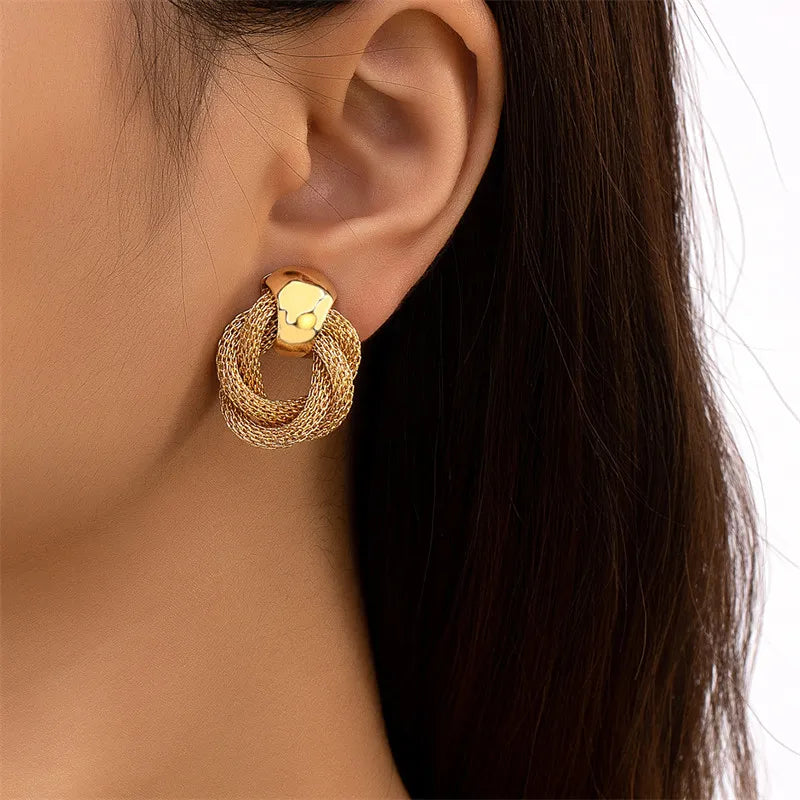 Oorbellen Goud - Vintage Gedraaide - Elegante Feestjuwelen