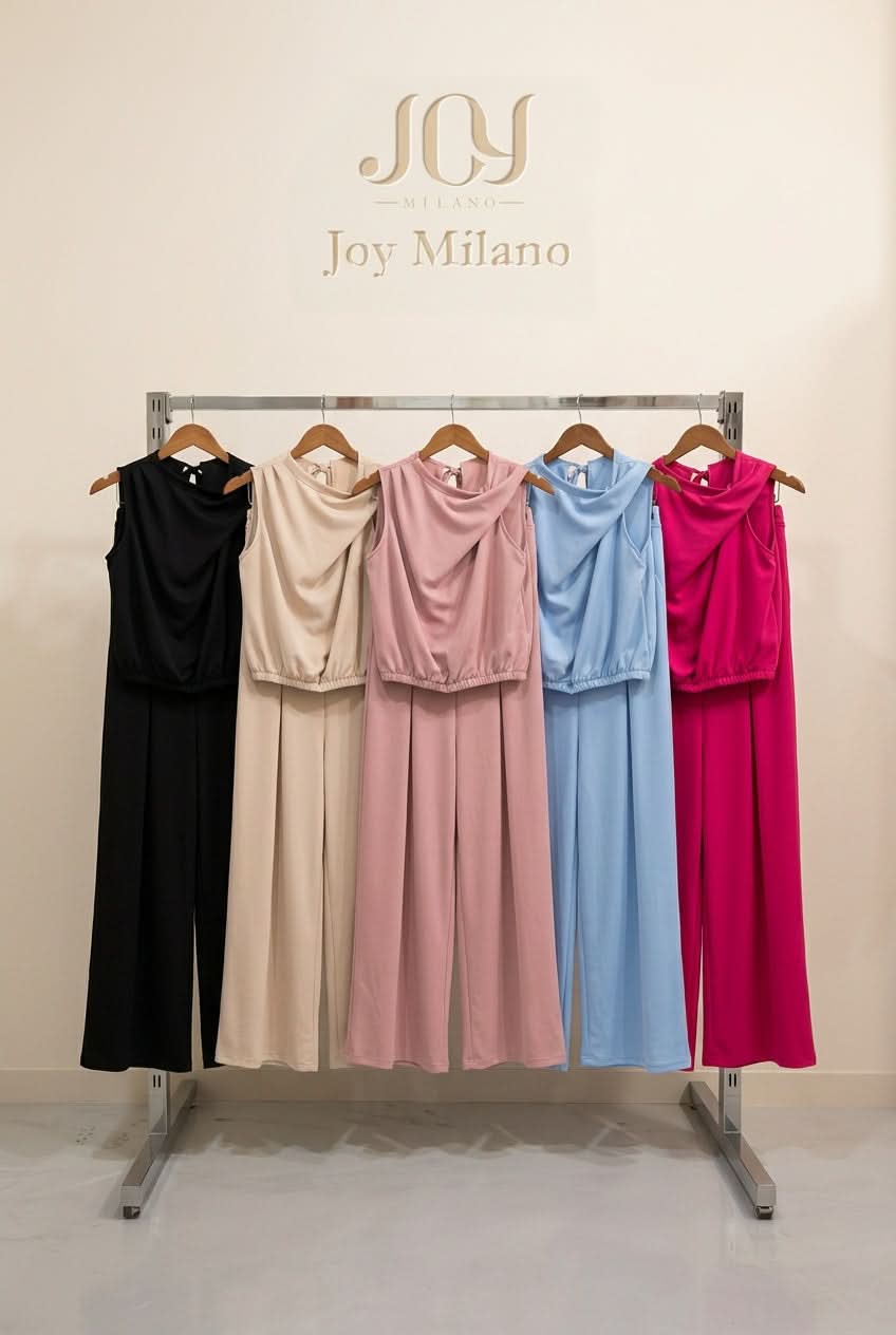 BAULADU - Set due pezzi elegante con pantalone ampio