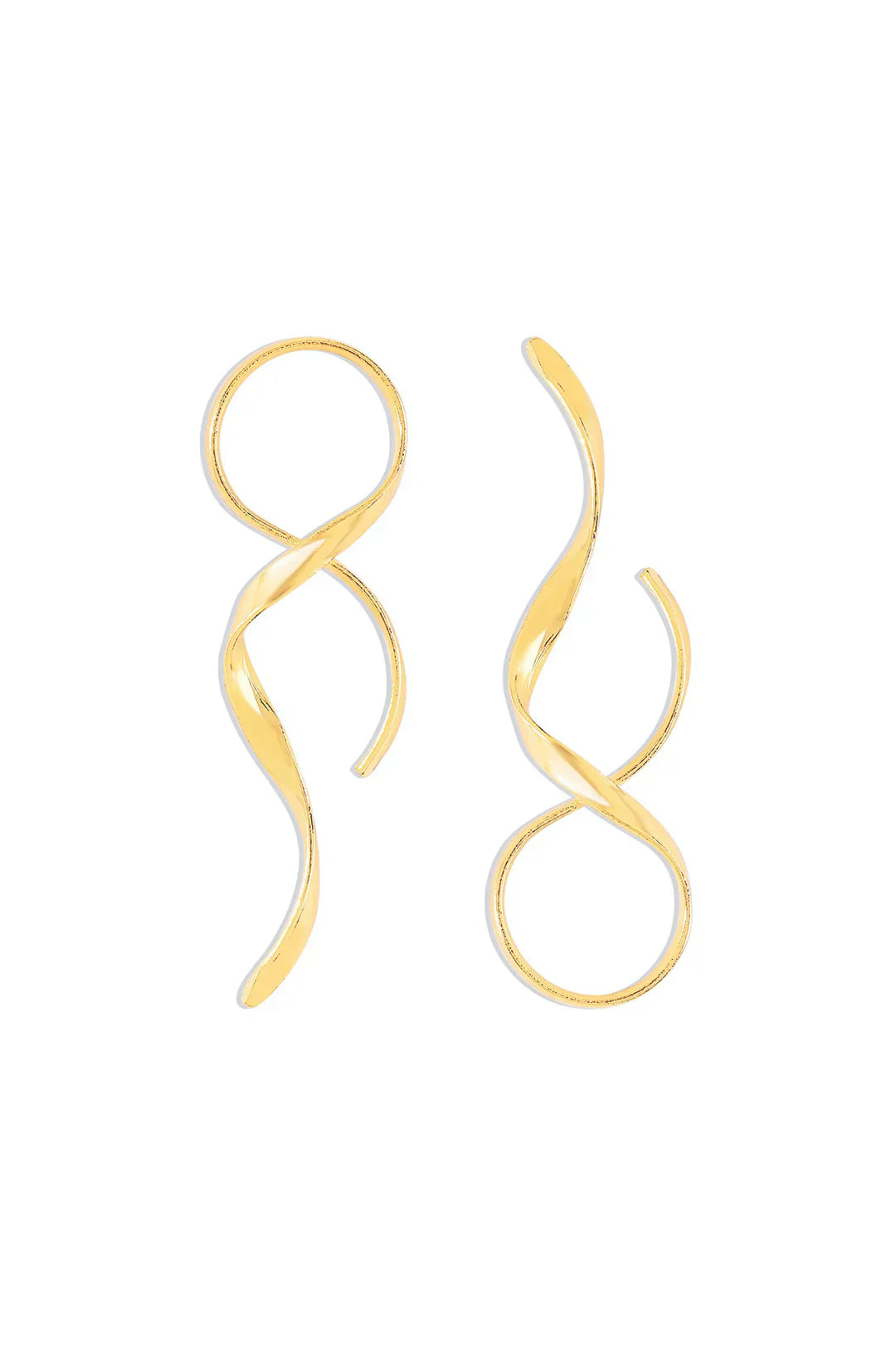 Valenzora | Slim Spiral Earrings with Modern Design for Women