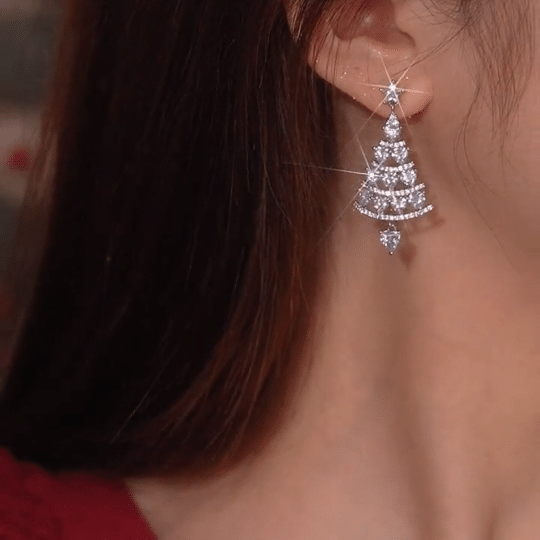 GRAZIA - Orecchini Albero di Natale Lucidi ✨
