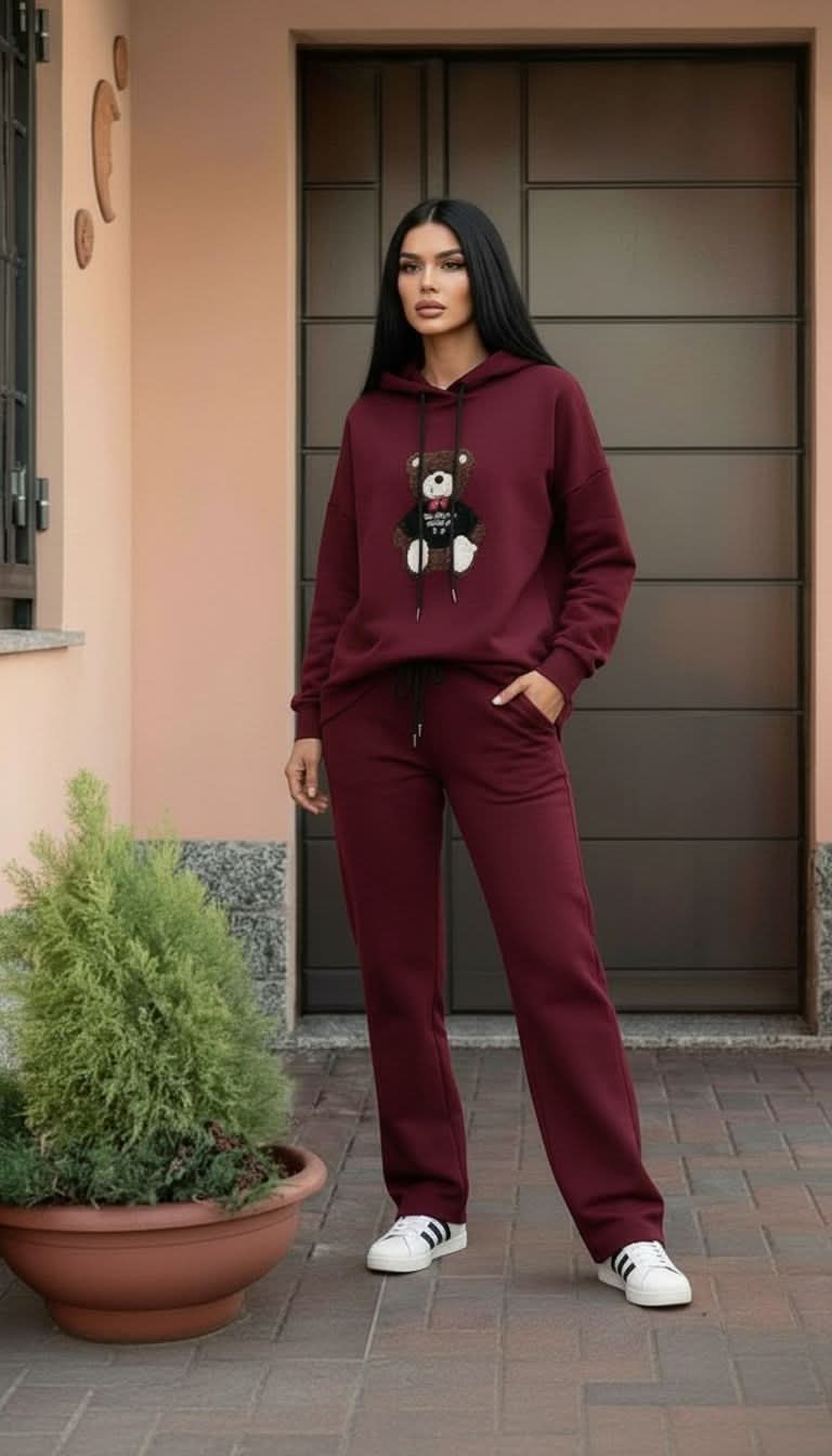 BANARI - Set due pezzi in felpa con cappuccio