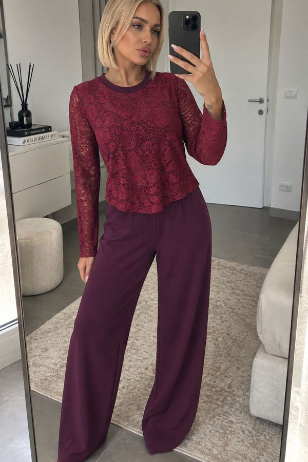 TADASUNI - Coordinato in pizzo e palazzo