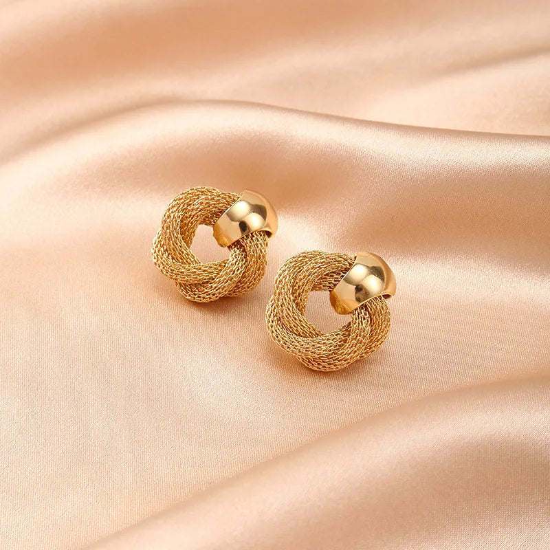 Oorbellen Goud - Vintage Gedraaide - Elegante Feestjuwelen