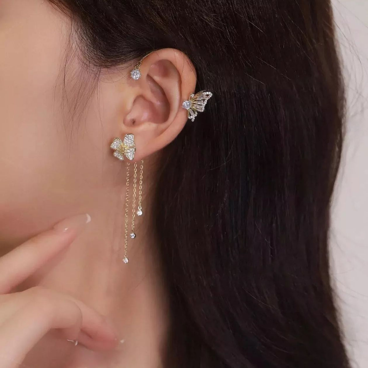 Aurelisse™ – Butterfly & Floral Tassel Earrings (61% Off)